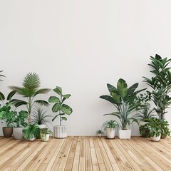 plants with wall UHD Wallpapar
