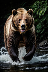 Bear's attack, Realistic images of wild animal attacks