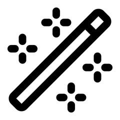 magic wand icon for illustration