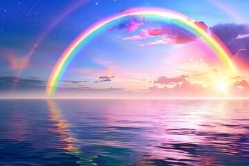 Rainbow at the sea