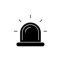 Fototapeta premium siren concept line icon. Simple element illustration. siren concept outline symbol design.