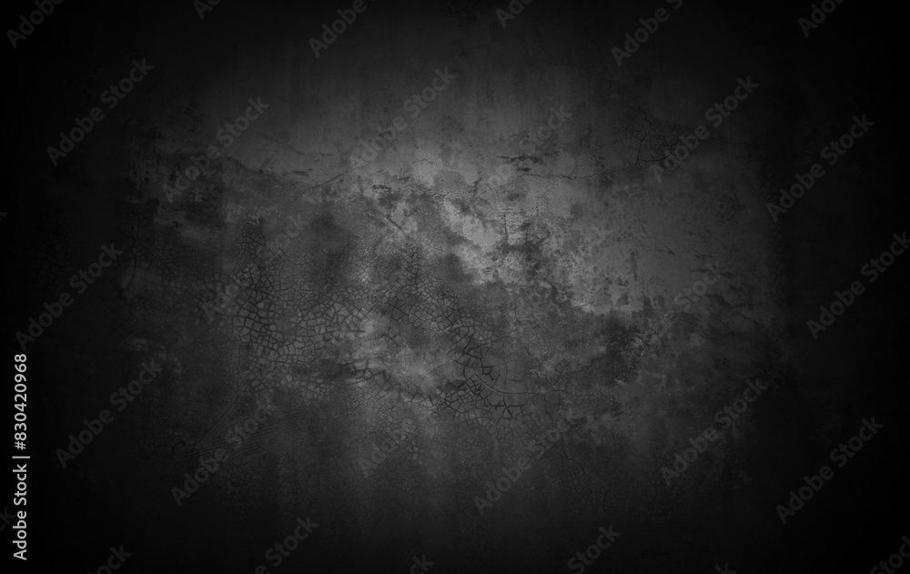 Aufkleber old wall texture smeared engine oil cement dark black gray background abstract grey color design are