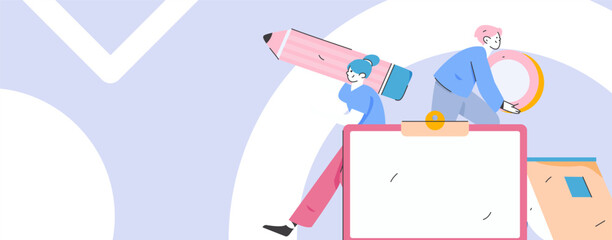 Check-in character flat vector concept operation hand-drawn illustration
