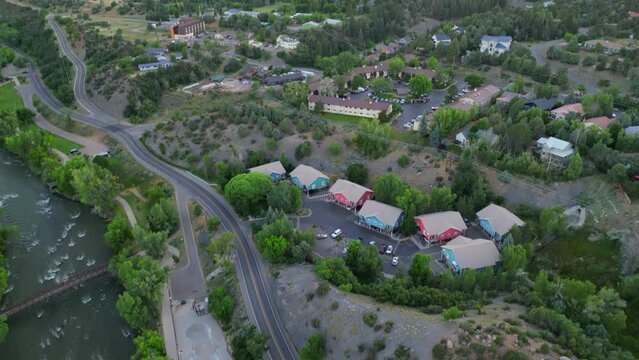 Aerial view of the city - Beautiful City of Durango, Drone View, Durango, Colorado