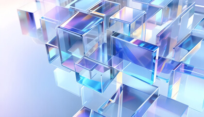 Futuristic rectangle glassmorphism abstract background 6