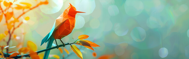 a cute bird sitting on tree branch and looking so amazing this seen with bokeh background