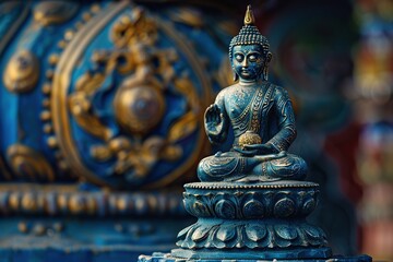 Fototapeta premium buddha statue meditate