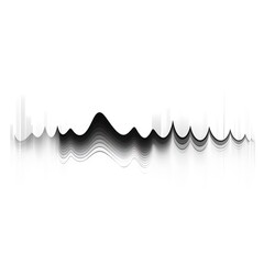 sound wave graphic line minimal symbol design isolated on a white background