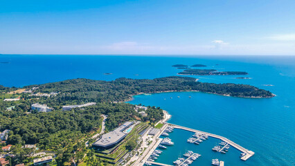Picturesque landscape with Primosten old city, Croatia