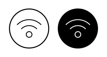 WIFI Icon vector isolated on white background. signal vector icon. Wireless and wifi icon or sign for remote internet access