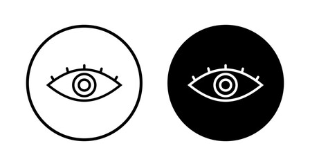 Obraz premium Eye icon vector isolated on white background. Look and Vision icon. Eye vector icon