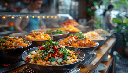 Obraz premium Food background