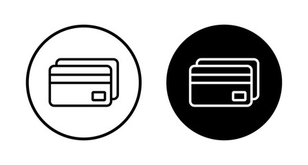 Credit card icon vector isolated on white background. Credit card payment icon vector