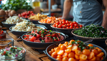 Obraz premium Food background