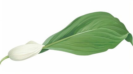 Calla lily, a perennial herbaceous plant of the family Araceae, native to South Africa.