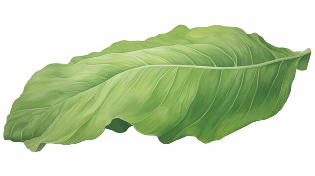 Large green leaf, looks like banana leaf, can be used as background for any product.