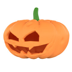 The  jack o lantern for halloween or holiday concept 3d rendering.