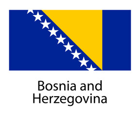 Flag of Bosnia and Herzegovina 1:2