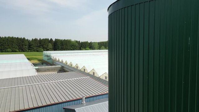 Drone Aerial Views of Greenhouses (Business Inside & Outside) in Southern Ontario Canada