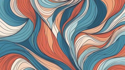 colorful flat abstract line design background