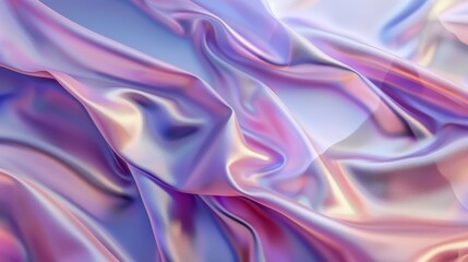 Fototapeta premium Processed collage of Iridescent fabric trendy cloth holographic texture. Background for banner, backdrop or texture for 3D mapping