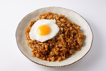 そばめしと目玉焼き