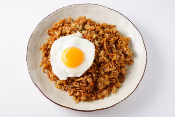 そばめしと目玉焼き