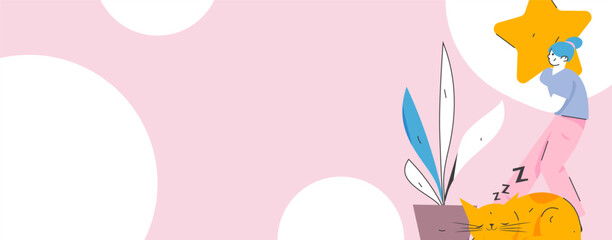 Happy Valentine's Day flat character vector concept business hand drawn illustration
