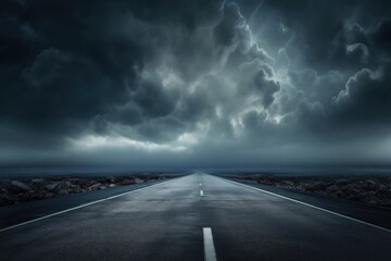 Road road thunderstorm horizon.