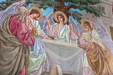 Naklejka premium Holy Trinity. Mosaic