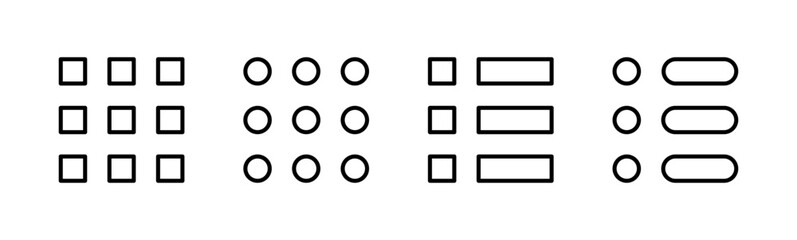 Menu Icon set. web menu icon. hamburger menu symbol