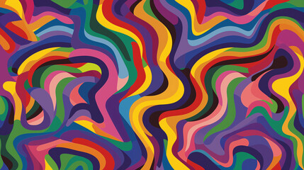 Vibrant swirls and lines of color dance across this abstract background. A captivating mix of shapes and tones that invites you to get lost in its mesmerizing beauty