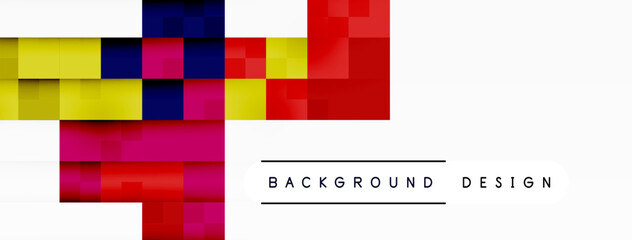 Dynamic colorful squares background. Vector Illustration For Wallpaper, Banner, Background, Card, Book Illustration, landing page
