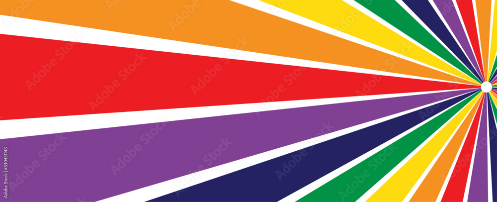 Wall mural pride gradient background with lgbtq pride flag colours. banner logo lgbtq pride month with rainbow.