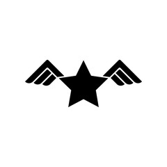 Wing and Star icon PNG