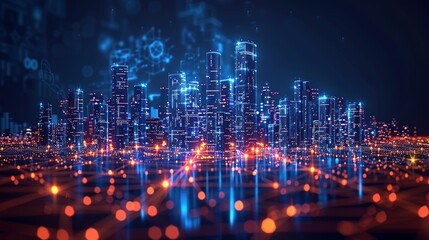 Low Poly Smart City: Wi-Fi Network with Building Automation Features