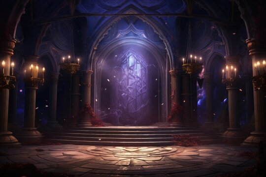 Sorcerer background theme architecture building crypt.