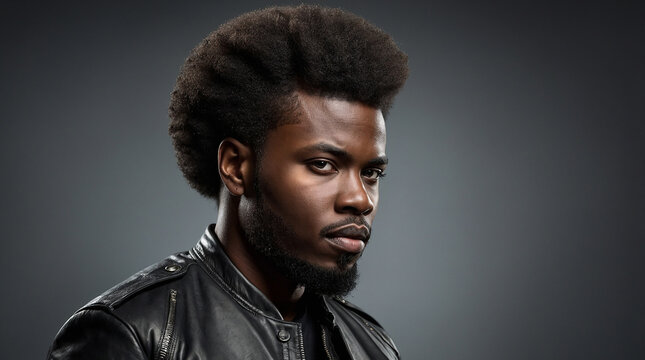 afro pick hair with new style 