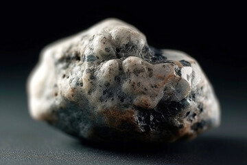 Dresserite is a rare precious natural stone on a black background. AI generated. Header banner mockup with space.