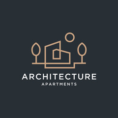 Home building architecture logo design inspiration