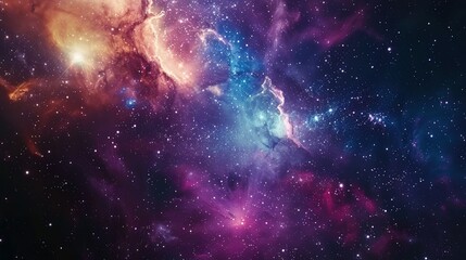 Galaxies and Nebulae in Space: An Abstract Cosmic Background