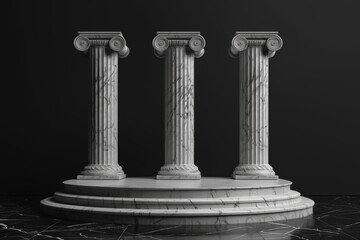 Obraz premium Classical Empty Podium