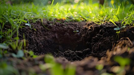 Freshly Dug Soil Ready for Planting - Preparing the Perfect Seedbed for Sustainable Gardening and Agriculture