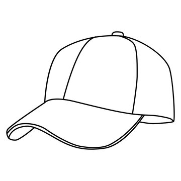 recommend clip art: hat outline vector illustration