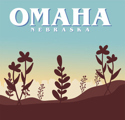 Fototapeta premium Omaha Nebraska with beautiful views