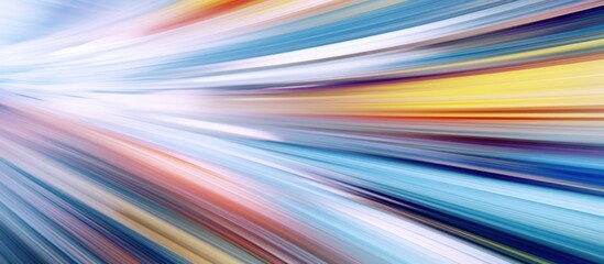 Fototapeta premium the flash of colorful lights in the middle of the city