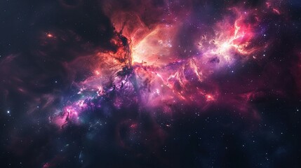 Nebulae and Galaxies: A Stunning Cosmic Background