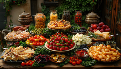 Obraz premium food background
