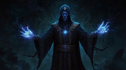 Naklejka premium Beyond the Light Veiled Stranger