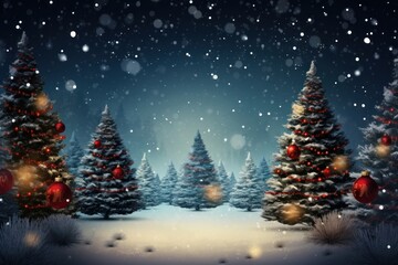 Obraz premium Christmas nature outdoors festival.